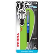 Bolígrafo retractil f-301 a zebra, puntofino 0.7 mm, tinta negra blister 1 pz