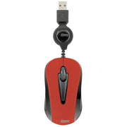 MOUSE MINI ÓPTICO RETRÁCTIL (ROJO) MOUSE MINI RETRÁCTIL EASY LINE