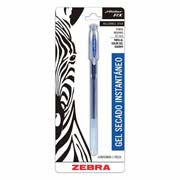 Boligrafo gel j roller rx zebra, punto fino 0,5 mm, azul, blister 1 pz