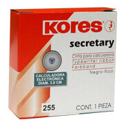 Cinta para calculadora kores modelo 255,bicolor negro-rojo, 1 pieza