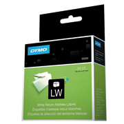 Etiqueta DYMO blanca de 50x20mm etiqu para remitente, 1 rollo con 50 piezas