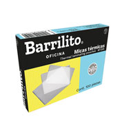 Micas térmicas barrilito credencial B ilito 8 milésimás (200 micras)