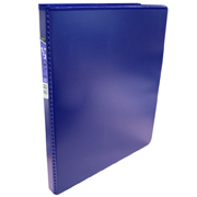 Carpeta panorámica con cristal Kinera carta de 1/2' herraje 'O' color azul