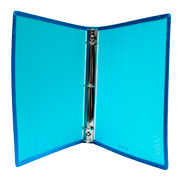 Carpeta de argollas Oxford carta color azul de 1' herraje 'O'