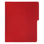 Carpeta pressboard con broche Fortec ta color rojo, paquete c/10 pzas