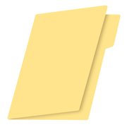 LM-Folder manila Fortec carta color amaro ceja 1/2 caja con 100 pzas