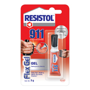 Pegamento instantáneo Resistol 911 Flex Gel, tubo de 3 grs