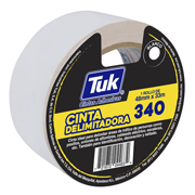 Cinta 340 delimitadora TUK 48mm x 33m , color blanco, 1 pza