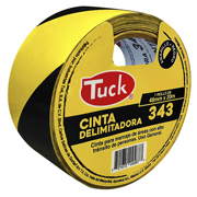 Cinta 343 delimitadora TUK 48mm x 20m , color amarillo/negro