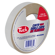Cinta 4019 doble capa TUK 24mm x 50m , color crema, 1 pza