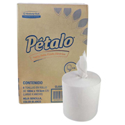 Toalla en rollo blanca Petalo de 180 m,caja c/6 bobinas, fluido centrico