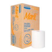 Toalla en rollo blanca Marli de 150 m, caja c/6 bobinas
