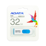 Memoria Flash Adata C008 32GB USB 2.0 Blanco/Azul