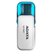 Memoria USB Adata Uv240, 16GB, USB 2.0, Blanco