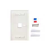 LM-Tapa Intellinet (faceplate) blanco 1 f. etiqueta