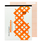 Block Rayter, tamaño carta milimétrico con 50 hojas bond