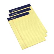 BLOCK DE HOJAS AMPAD ESQUELA COLOR AMARILLO RAYADO CON 50 HOJAS PAQUETE C/12 PZS