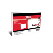 Tarjeta hermografica Rayter, 4x6, blanca, con 100 piezas