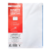 Repuesto para carpeta Dietrix carta 5 mm100 hojas con filo de colores
