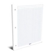Hojas de repuesto para carpeta Rayter, tipo carta, 7mm, de cuadro, 100 hojas