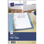 Hojas de repuesto para carpeta AVERY tamaño esquela