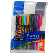 Bolígrafo fino Pin Point 0.7 mm colores surtidos empaque con 10 pzas