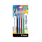 Boligrafo fino Frixion Color Sticks tinta de gel borrable, surtido, c/4 pzas