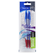 Bolígrafo dúo mediano Pin Point 1.0 m m colores azul-rojo empaque con 2 pzas