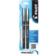 Bolígrafo extra fino Precise V7 Pilot punta rodante, color negro, blister 2 pzs