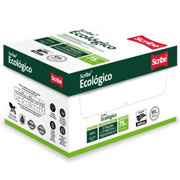 Papel bond Ecologico Scribe tamaño cartablancura 93% de 75 gr