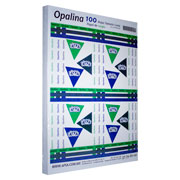 Papel opalina blanca 90% blancura APSA tamaño carta 120 gramos paquete con 100 p