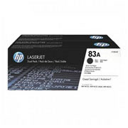 Pack de 2 cartuchos de tóner negro HP 83.