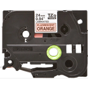 Cinta brother color negro sobre naranja fluorescente TZEB51