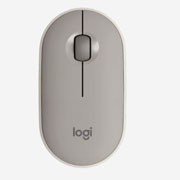 Mouse Logitech M350 Pebble Inálambrico Almendra