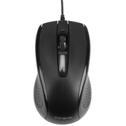 MOUSE TARGUS OPTICO ALÁMBIRCO NEGRO .