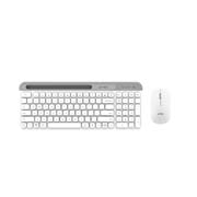 KIT TECLADO Y MOUSE ACTECK INALÁMBRICO CREATOR VIRTUOS SILK MK720 COLOR BLANCO
