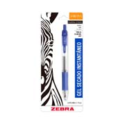 Bolígrafo gel retráctil sarasa zebra, punto fino 0.5 mm, azul, blister 1 pz