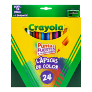 Colores redondos Crayola con 24 piezas...