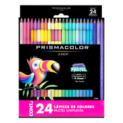 Colores Prismacolor junior con 24 pie colores pastel