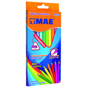 Colores triangulares MAE caja con 12 piezas