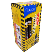 Marcador permanente Signal Mega punta cincel 6 mm color negro caja con 6 pzas
