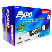 Marcador para pizarron Expo negro caja con 12 piezas