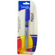 Marcador permanente fino Signal punta bala 1.5 mm color azul blíster