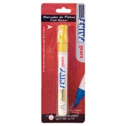 Marcador permanente UniPaint punta bala color amarillo blíster