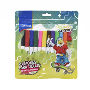 Marcador lavable Aquarelo Jr. punta bala1 mm colores surtidos empaque 12 pzas