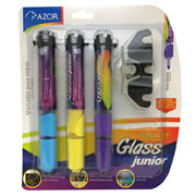 Marcador para vidrio Aquarelo Glass Jr. colores surtidos empaque con 3 pzas