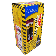 Marcador permanente Signal Mega punta ncel 6 mm color rojo caja con 6 pzas