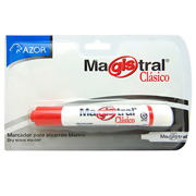 Marcador Magistral Clásico punta cinc 6 mm color rojo blíster