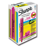Resaltador Sharpie Tank rosa caja con 12piezas