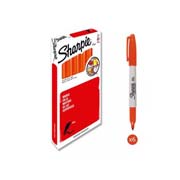 Marcador fino permanente Sharpie Singlesnaranja 6 piezas